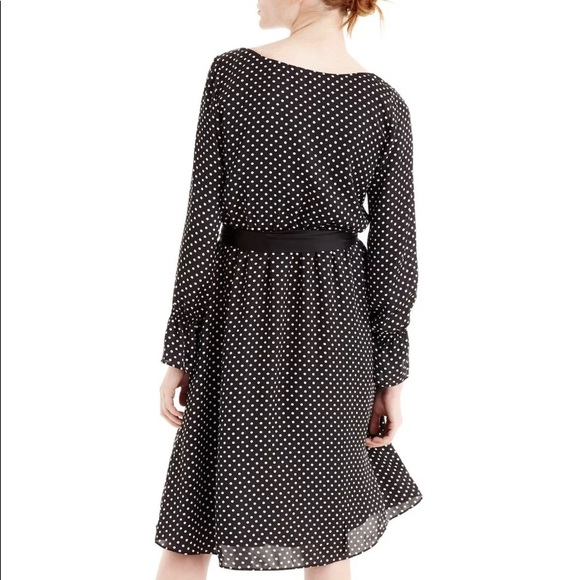 JCrew long sleeve polka dot dress - Picture 2 of 5